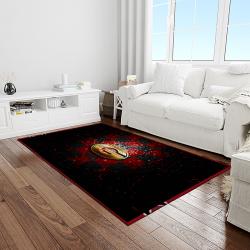 NCAA Georgia Bulldogs College Sport Basketball And Foolball Team Logo Rectangle Area Rug GBS14