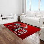 ncaa georgia bulldogs college sport basketball and foolball team logo rectangle area rug light room gbs18