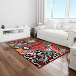 ncaa georgia bulldogs college sport basketball and foolball team logo rectangle area rug light room gbs25