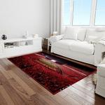 ncaa georgia bulldogs college sport basketball and foolball team logo rectangle area rug light room gbs32