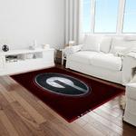 ncaa georgia bulldogs college sport basketball and foolball team logo rectangle area rug light room gbs39