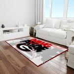 ncaa georgia bulldogs college sport basketball and foolball team logo rectangle area rug light room gbs41
