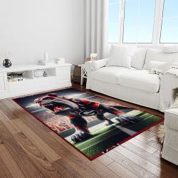 NCAA Georgia Bulldogs College Sport Basketball And Foolball Team Logo Rectangle Area Rug GBS43