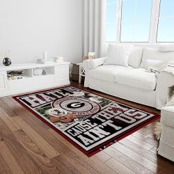 NCAA Georgia Bulldogs College Sport Basketball And Foolball Team Logo Rectangle Area Rug GBS53