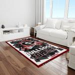 ncaa georgia bulldogs college sport basketball and foolball team logo rectangle area rug light room gbs54