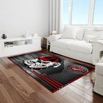 ncaa georgia bulldogs college sport basketball and foolball team logo rectangle area rug light room gbs59