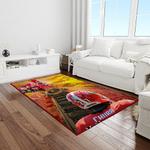 ncaa georgia bulldogs college sport basketball and foolball team logo rectangle area rug light room gbs60