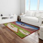 ncaa georgia bulldogs college sport basketball and foolball team logo rectangle area rug light room gbs78