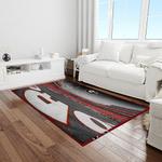 ncaa georgia bulldogs college sport basketball and foolball team logo rectangle area rug light room gbs82
