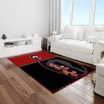 ncaa georgia bulldogs college sport basketball and foolball team logo rectangle area rug light room gbs83