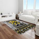 ncaa iowa hawkeyes college sport basketball and foolball team logo rectangle area rug light room iwh09