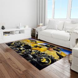 NCAA Iowa Hawkeyes College Sport Basketball And Foolball Team Logo Rectangle Area Rug IWH12