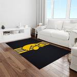 ncaa iowa hawkeyes college sport basketball and foolball team logo rectangle area rug light room iwh30
