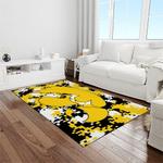 ncaa iowa hawkeyes college sport basketball and foolball team logo rectangle area rug light room iwh42
