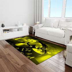 NCAA Iowa Hawkeyes College Sport Basketball And Foolball Team Logo Rectangle Area Rug IWH50