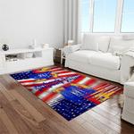 ncaa kansas jayhawks basketball team logo rectangle area rug light room kj22