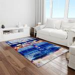 ncaa kansas jayhawks basketball team logo rectangle area rug light room kj27
