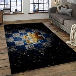 ncaa kentucky wildcats college sport basketball and foolball team logo rectangle area rug dark room ktw18