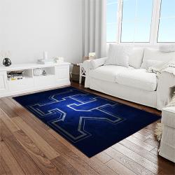 NCAA Kentucky Wildcats College Sport Basketball And Foolball Team Logo Rectangle Area Rug KTW02