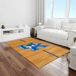 ncaa kentucky wildcats college sport basketball and foolball team logo rectangle area rug light room ktw13