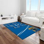 ncaa kentucky wildcats college sport basketball and foolball team logo rectangle area rug light room ktw16