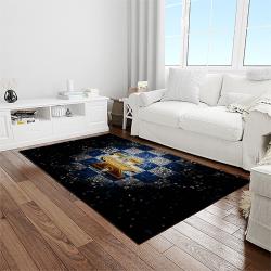 NCAA Kentucky Wildcats College Sport Basketball And Foolball Team Logo Rectangle Area Rug KTW18