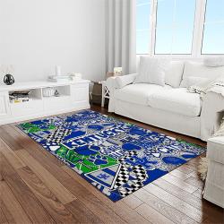 NCAA Kentucky Wildcats College Sport Basketball And Foolball Team Logo Rectangle Area Rug KTW21