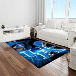 ncaa kentucky wildcats college sport basketball and foolball team logo rectangle area rug light room ktw28