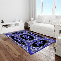 NCAA Kentucky Wildcats College Sport Basketball And Foolball Team Logo Rectangle Area Rug KTW30