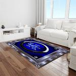 ncaa kentucky wildcats college sport basketball and foolball team logo rectangle area rug light room ktw31
