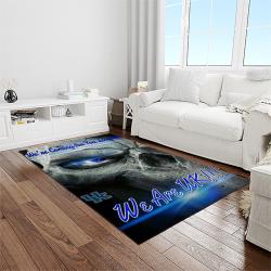 NCAA Kentucky Wildcats College Sport Basketball And Foolball Team Logo Rectangle Area Rug KTW32