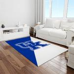 ncaa kentucky wildcats college sport basketball and foolball team logo rectangle area rug light room ktw35