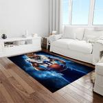 ncaa kentucky wildcats college sport basketball and foolball team logo rectangle area rug light room ktw43