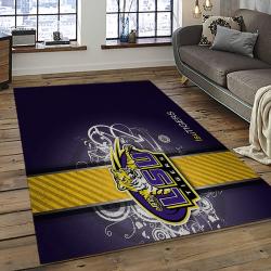ncaa louisiana state university college sport basketball and foolball team logo rectangle area rug dark room lsu22
