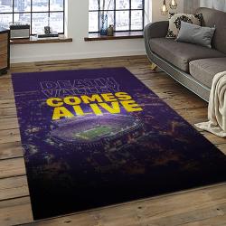 ncaa louisiana state university college sport basketball and foolball team logo rectangle area rug dark room lsu25