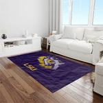 ncaa louisiana state university college sport basketball and foolball team logo rectangle area rug light room lsu10