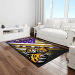 ncaa louisiana state university college sport basketball and foolball team logo rectangle area rug light room lsu38