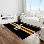 ncaa louisiana state university college sport basketball and foolball team logo rectangle area rug light room lsu45