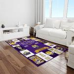 ncaa louisiana state university college sport basketball and foolball team logo rectangle area rug light room lsu59