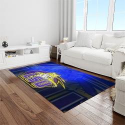 NCAA Louisiana State University College Sport Basketball And Foolball Team Logo Rectangle Area Rug LSU66