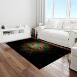 ncaa miami hurricanes sport basketball and foolball team logo rectangle area rug light room mh71