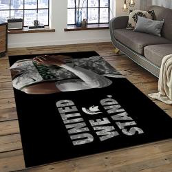 ncaa michigan state spartans college sport basketball and foolball team logo rectangle area rug dark room mss24