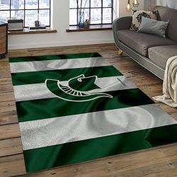 ncaa michigan state spartans college sport basketball and foolball team logo rectangle area rug dark room mss39