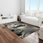 ncaa michigan state spartans college sport basketball and foolball team logo rectangle area rug light room mss13