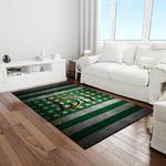 ncaa michigan state spartans college sport basketball and foolball team logo rectangle area rug light room mss22