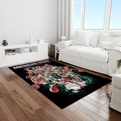 NCAA Michigan State Spartans College Sport Basketball And Foolball Team Logo Rectangle Area Rug MSS35