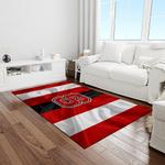ncaa nc state wolfpack sport basketball and foolball team logo rectangle area rug light room ncsw05