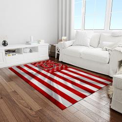 NCAA NC State Wolfpack Sport Basketball And Foolball Team Logo Rectangle Area Rug NCSW08