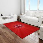 ncaa nc state wolfpack sport basketball and foolball team logo rectangle area rug light room ncsw20