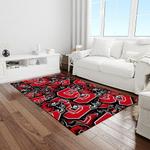 ncaa nc state wolfpack sport basketball and foolball team logo rectangle area rug light room ncsw27